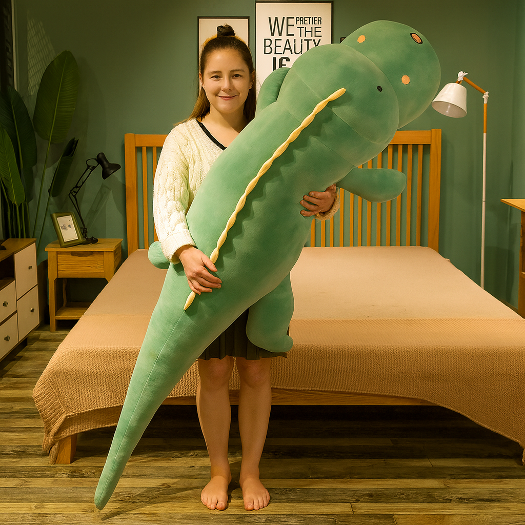 Aqua Dino - Long Snuggle Dino