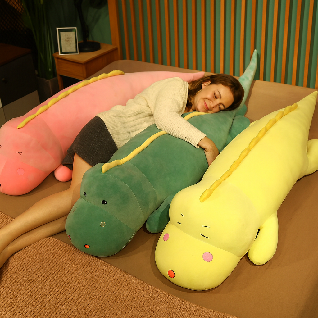 Aqua Dino - Long Snuggle Dino