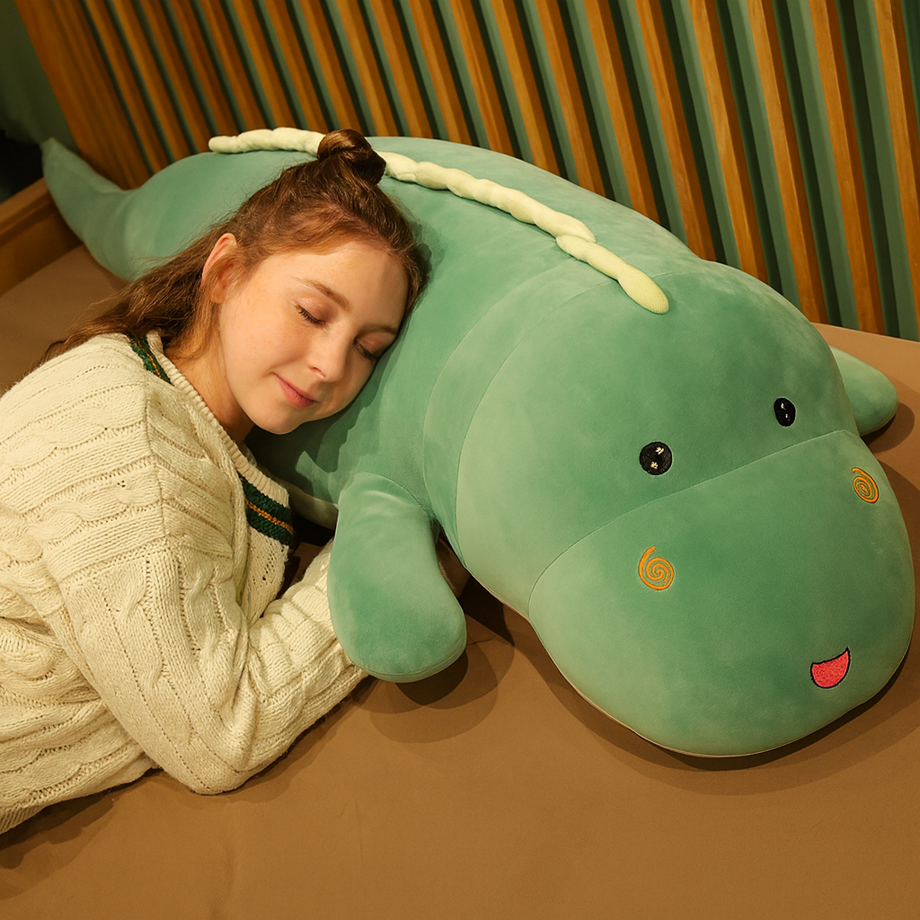 Aqua Dino - Long Snuggle Dino