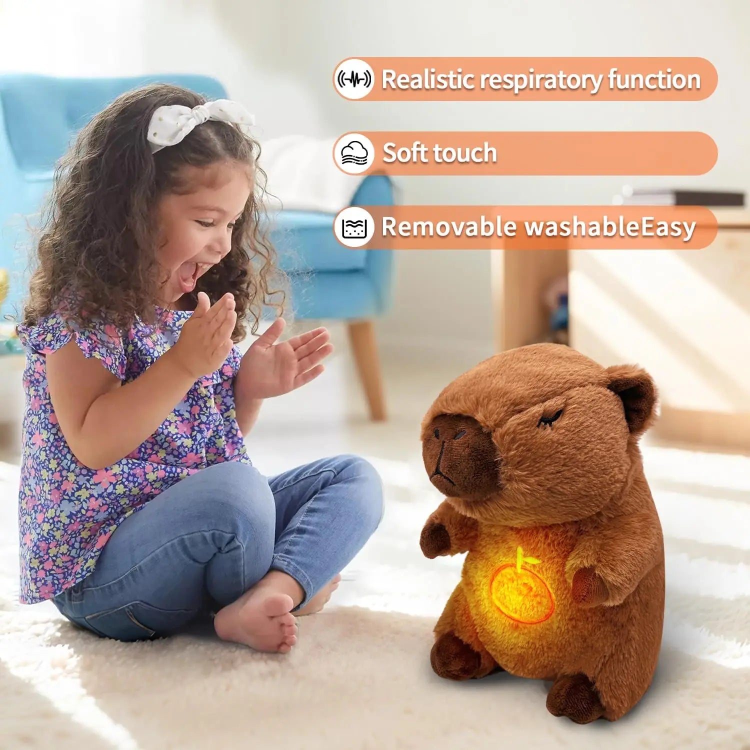 Melody the musical, light-up Capybara